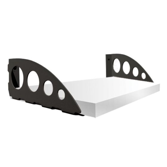 Soporte Matisse de 7" negro para repisa Ducasse