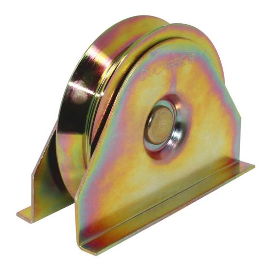 Rueda de acero con placa de 100 mm Premium Ducasse