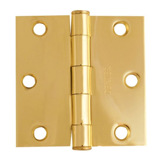 Bisagra arquitectónica latón brillante 3 X 3" 7207 Dexter