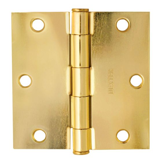 Bisagra arquitectónica latón brillante 3.5" X 3.5" 7217 Dexter
