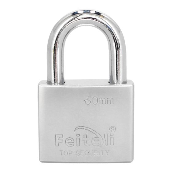 Candado de hierro solido gancho corto 60 mm B5-60MM Feiteli