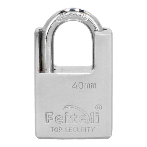 Candado de hierro solido gancho blindado 40 mm BF5-40MM Feiteli