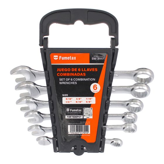 Llaves combinadas estándar 6 piezas SW-31117 Fumetax