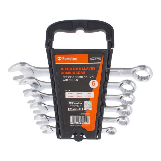 Juego de llaves milimétricas combinadas 6 piezas SW-31116 Fumetax