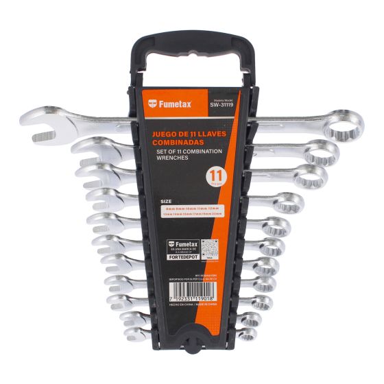 Juego de llaves milimétricas combinadas 11 piezas SW-31119 Fumetax