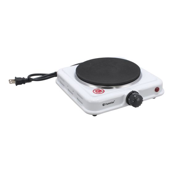 Parrilla eléctrica blanca de 1 quemador tipo disco SW-42408 Fumetax