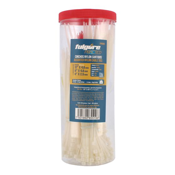 Cinchos de nylon surtidos 650 piezas FP0009 Fulgore