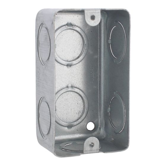 Caja tipo chalupa 2" x 4" rectangular reforzada FU0866 Fulgore