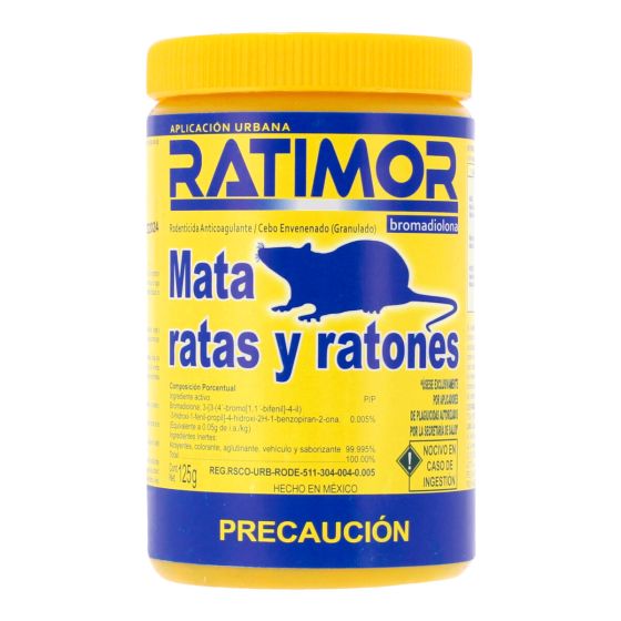 Veneno para ratas 125 gramos Ratimor FRU y VEU
