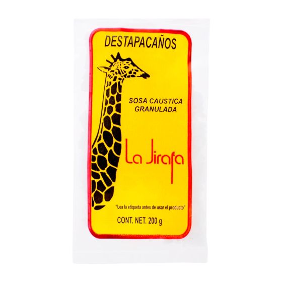 Sosa cáustica granulada Destapacaños La jirafa 200 gramos FRU y VEU