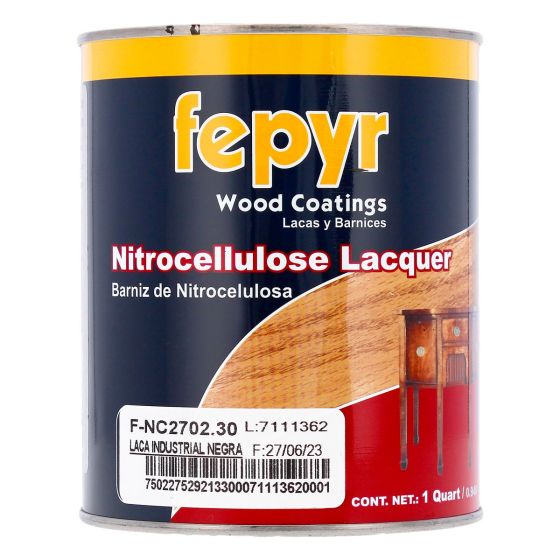 Laca Industrial Negra 1 Litro F-NC2702.30 Fepyr