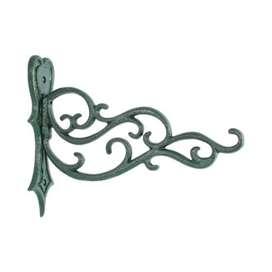 Ménsula decorativa para masetas 27 cm aluminio verde