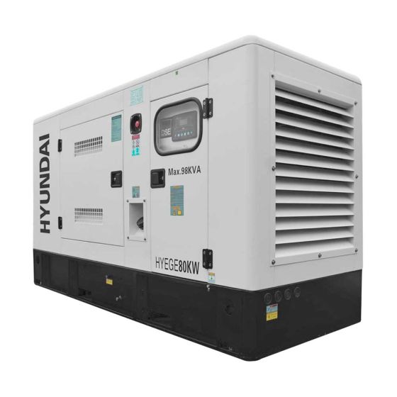 Generador estacionario HYEGE80KW Hyundai