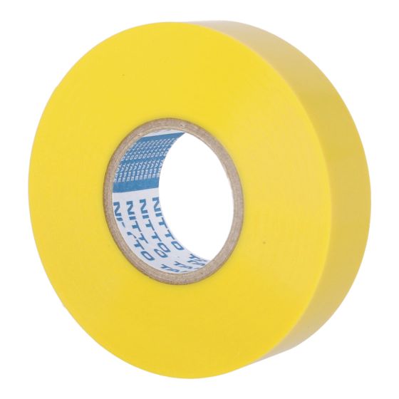 Cinta de aislar Amarilla Profesional 19 mm x 18 metros No. 21 Nitto