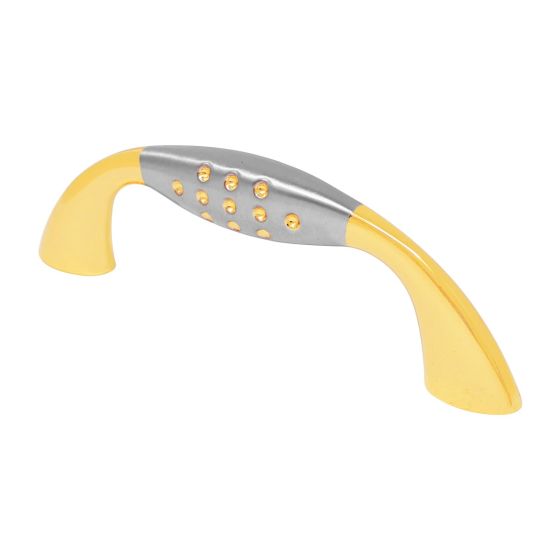 Jaladera Dot Net Oro / Níquel satinado 64 mm 5540 Ashico