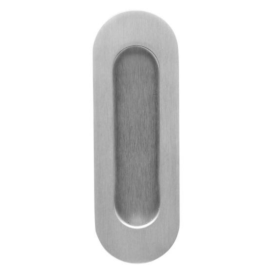 Jaladera de embutir acero inoxidable Oval 110 x 38 mm Ashico