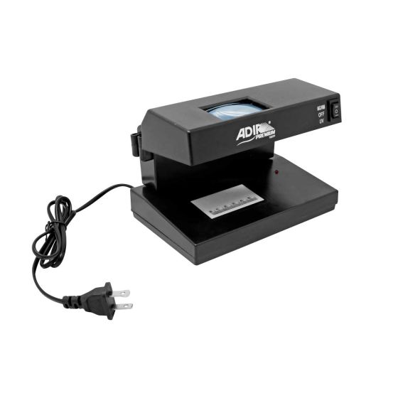 Maquina detectora de billetes falsos con lupa 10599 Adir