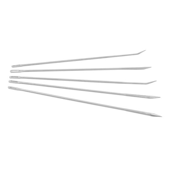 Juego de Agujas de arrea niqueladas de 8" con 50 piezas