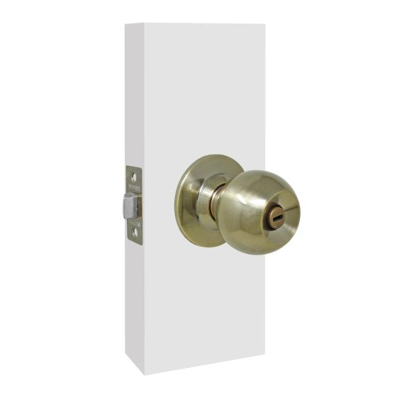 Cerradura para baño latón antiguo 3009-0357-45 Soprano