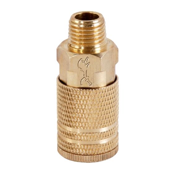 Cople rápido tipo "M" latón macho 2123 Lion Tools