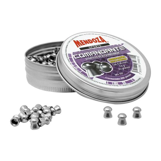 Diábolos deportivos con cabeza de domo calibre 6.35 mm COMANDANTE MD-017 Mendoza