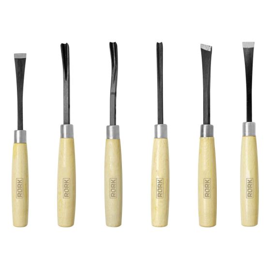 Juego de 6 Gubias afiladas MRK-070 RORK