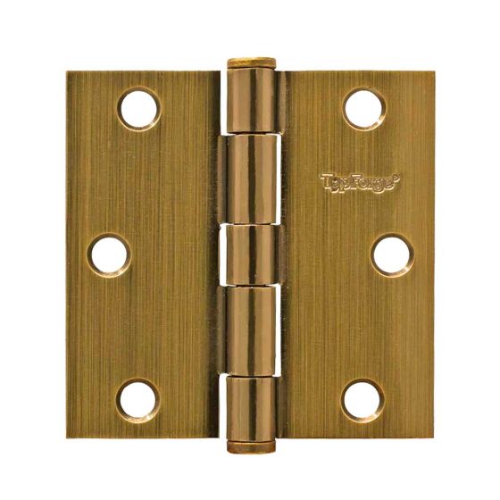 Bisagras 2-1/2" x 2-1/2" latón antiguo 10 piezas PF0110 Top Forge