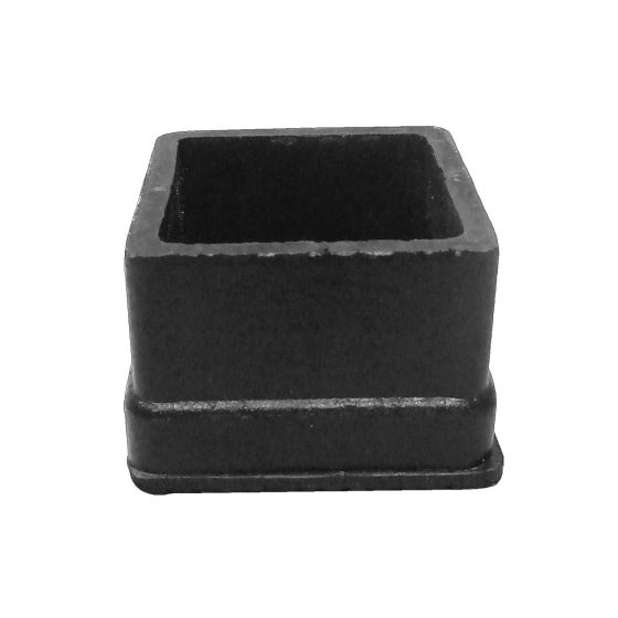 Regatón de hule cuadrado de 2"