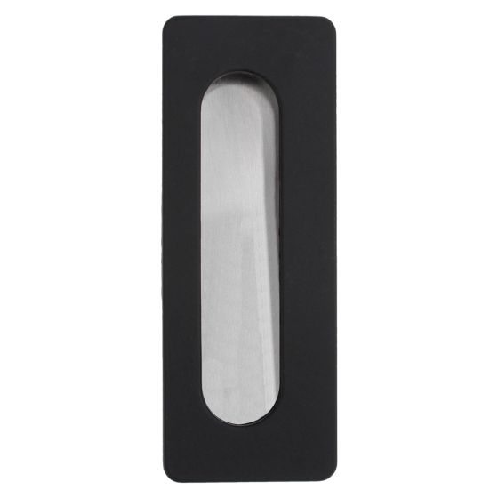 Jaladera de embutir 96 mm negro mate Rish