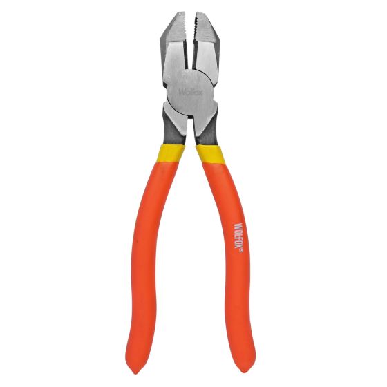Pinza electricista de uso rudo 8" Wolfox