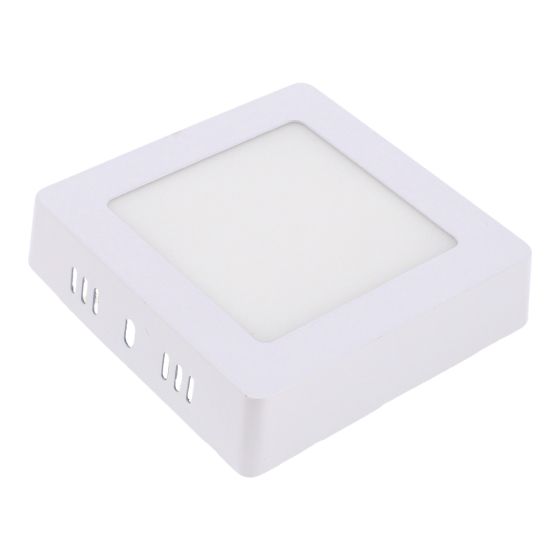 Lámpara de LEDS de sobreponer cuadrado 6 W luz cálida 1294 Sanelec
