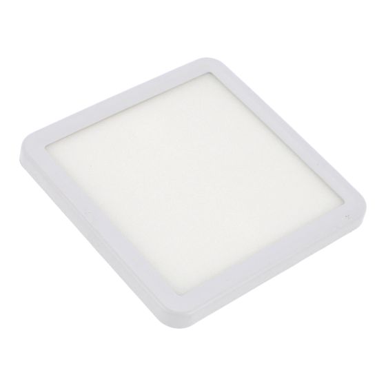 Luminario de LEDS empotrable cuadrado 10 W luz cálida 1317 Sanelec 