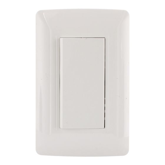 Placa con apagador de escalera línea Toscana 4256 Sanelec