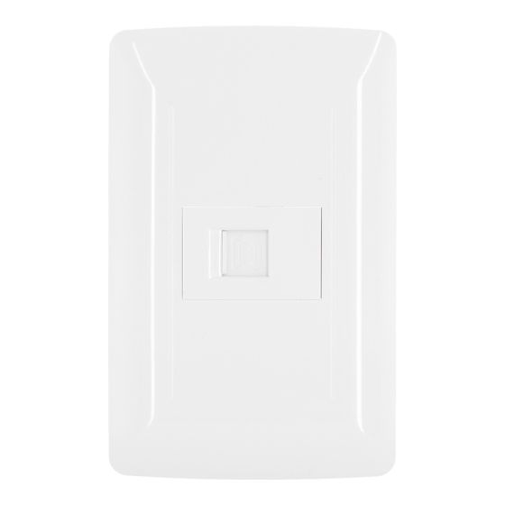 Placa con toma telefónica línea Toscana 4257 Sanelec