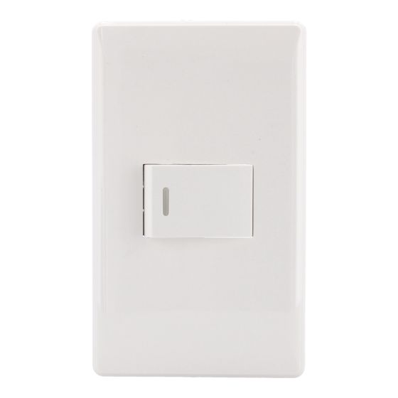 Placa con apagador sencillo línea Italia 4446 Sanelec