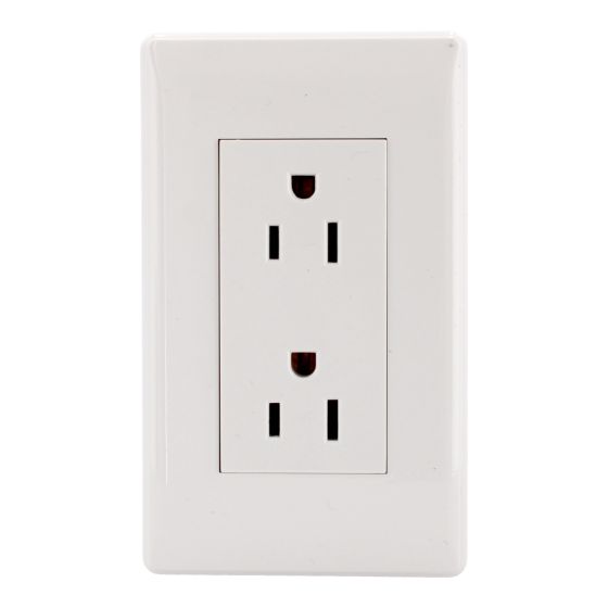 Placa con doble contacto línea Italia 4450 Sanelec