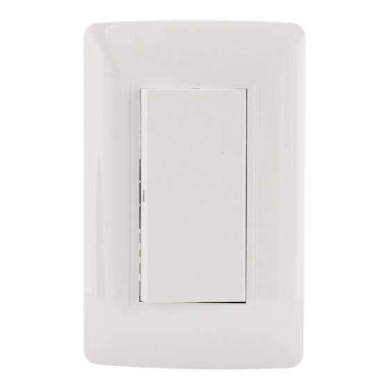 Placa con apagador sencillo línea Toscana 4456 Sanelec