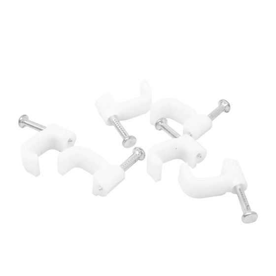 Grapas curvas para cable redondo 5 x 9 mm 100 piezas 4618 Sanelec 