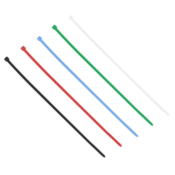 Cinchos de plástico 300 mm x 4.8 mm varios colores 50 piezas 5799 Sanelec