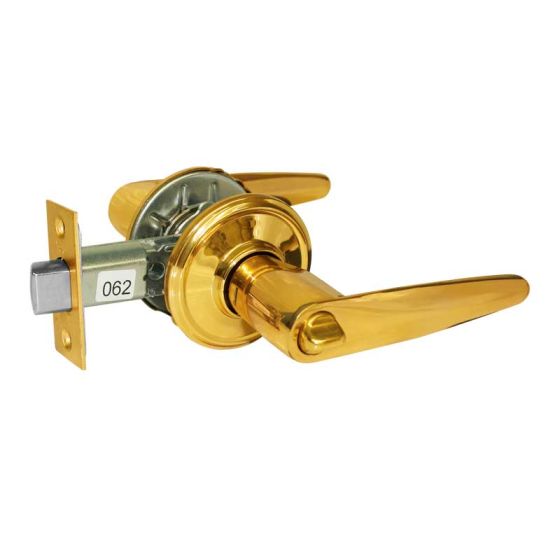 Cerradura de manija para baño latón brillante Cambridge Yale