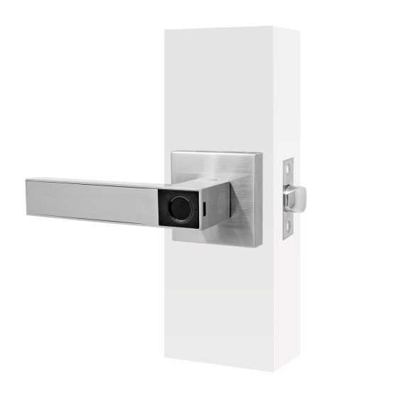 Cerradura de manija biométrica níquel satinado MX89803 Castelli Yale