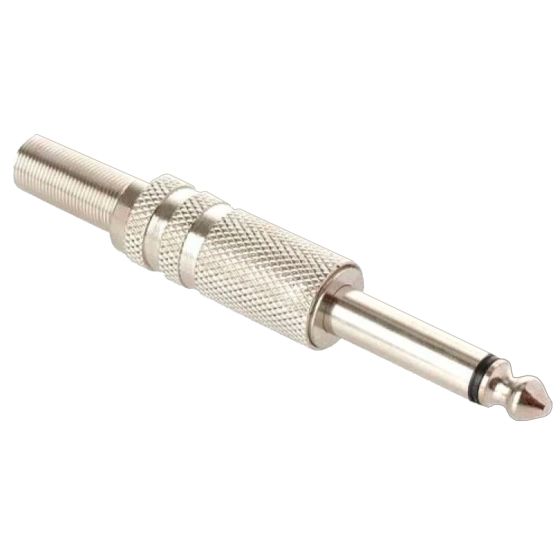 Plug 6,3 mm monoaural, metálico 250-105 Steren