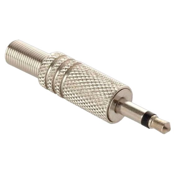 Plug 3,5 mm monoaural, metálico 250-145 Steren