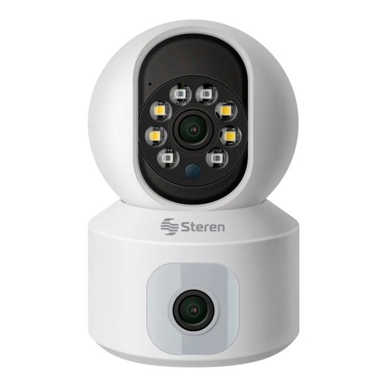 Cámara de seguridad Wi-Fi de doble lente 2 Mpx robotizada con seguidor de movimiento CCTV-222 Steren