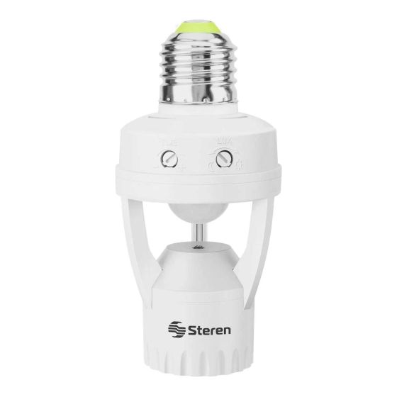 Socket con sensores de movimiento y luminosidad 360° LAM-055 Steren