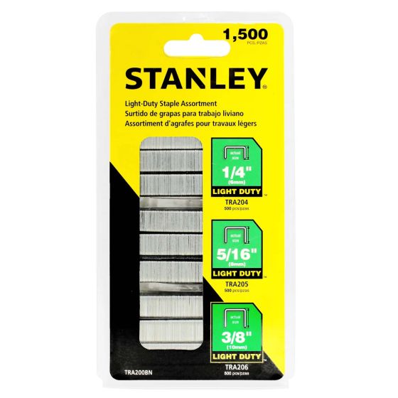 Grapas surtidas uso Ligero 1500 piezas TRA200BN Stanley