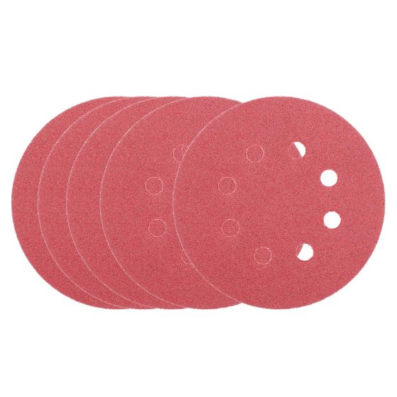 Discos de lija para lijadora roto-orbital de 5" G-120 TC6037 Toolcraft