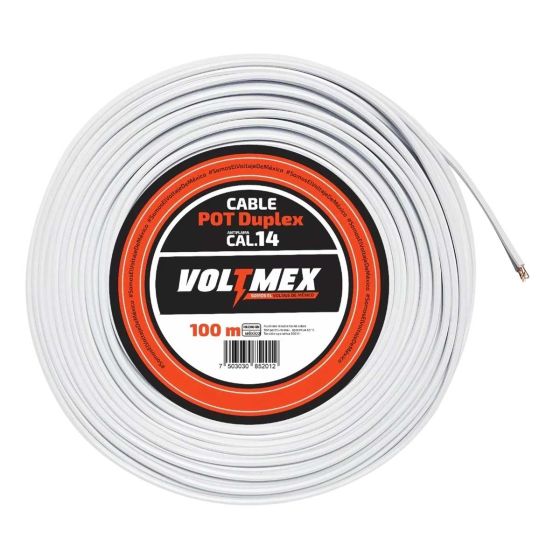 Cable pot duplex calibre 14 100 metros VOLTMEX