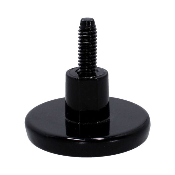 Nivelador negro con tornillo de 5/16" x 50 mm tipo knoll 166170-N Rish