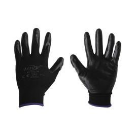 Guantes de nylon negro con nitrilo sólido #9 51-811 SUK